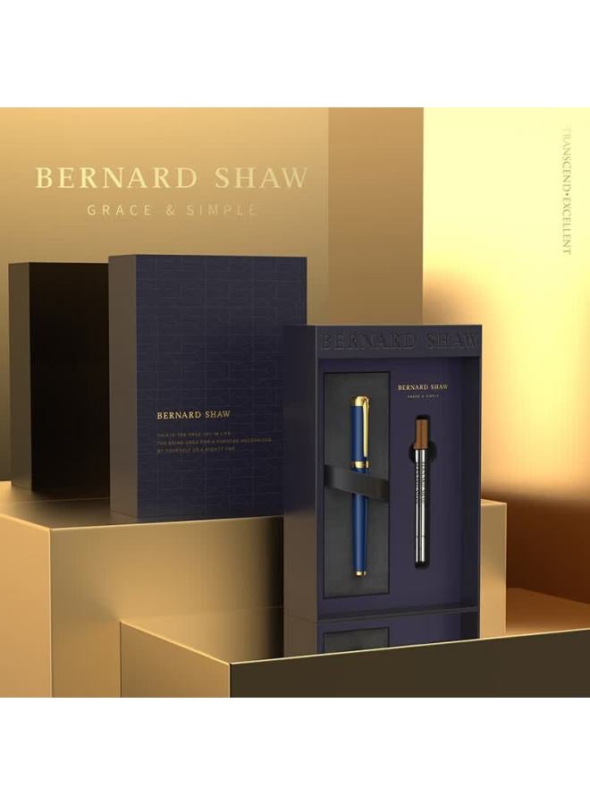 Bernard Shaw Luxury Galileo Blue Pearl Pen Gift Set High-end Business Signature Pen For Adults Birthday Gift - Image 1
