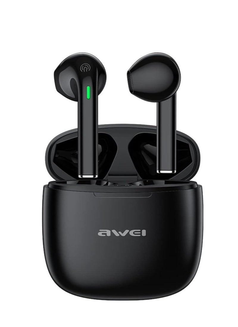 Awei - Awei T26 Pro TWS In-Ear Earbuds Bluetooth Earphones Smart Touch With Charging Case Long Battery Life Extra Bass Headset - Image 1