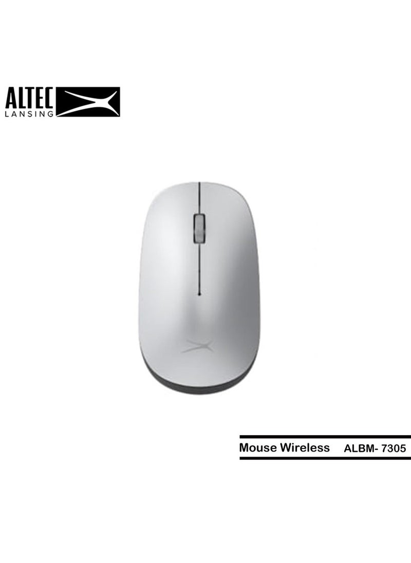 Altec Lansing - Wireless Slim Mouse ALBM7305 Silver - 1600DPI - Image 1
