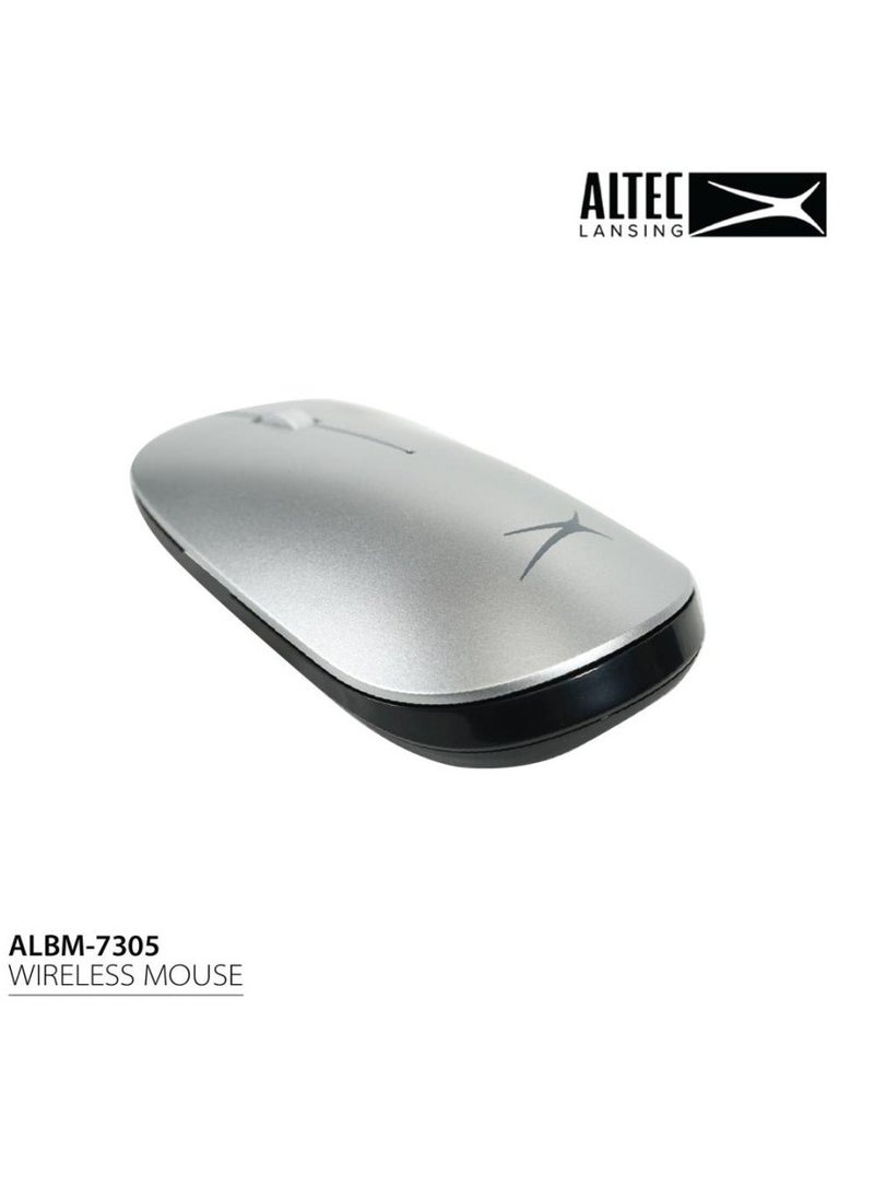 Altec Lansing - Wireless Slim Mouse ALBM7305 Silver - 1600DPI - Image 1