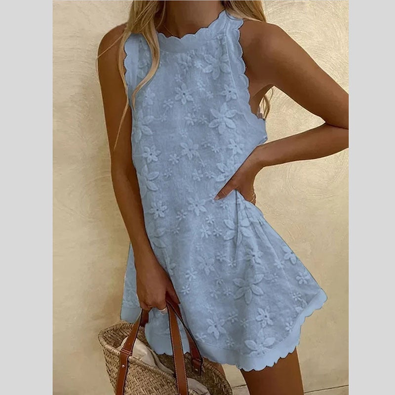 2023 Casual Loose Womens Vest Lolita Dress White  - Image 4