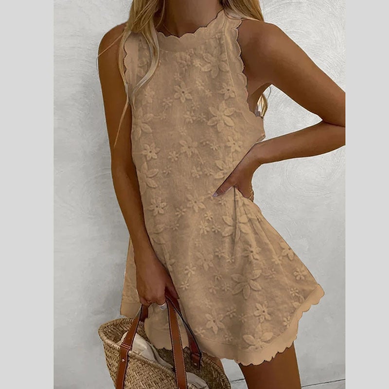 2023 Casual Loose Womens Vest Lolita Dress White  - Image 3