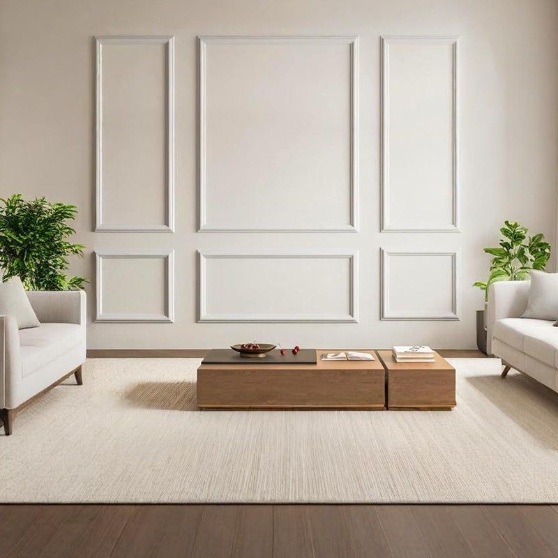 TRAIN2 ART 3 Set Peel and Stick Wall Molding Kit,Premade Self Adhesive Wainscoting Panels,Ready to Assemble Accent Molding Trim for Interior Wall Moulding Decor (24x60in) - Image 4