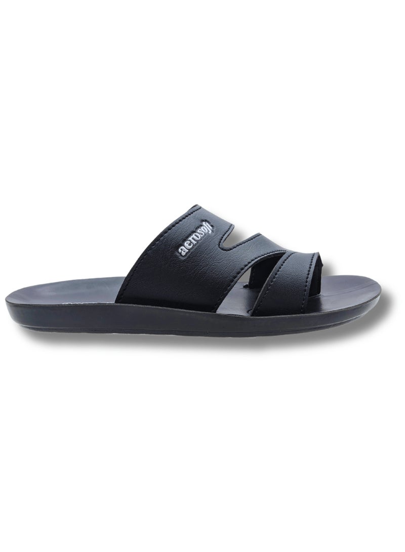 Aerosoft Men's Slippers G9023 Black - Image 3