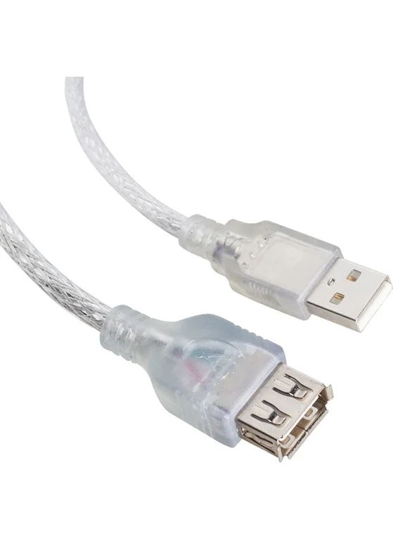 Angel Of Life USB Extension Cable 1.5 Meter Transparent Powermaster