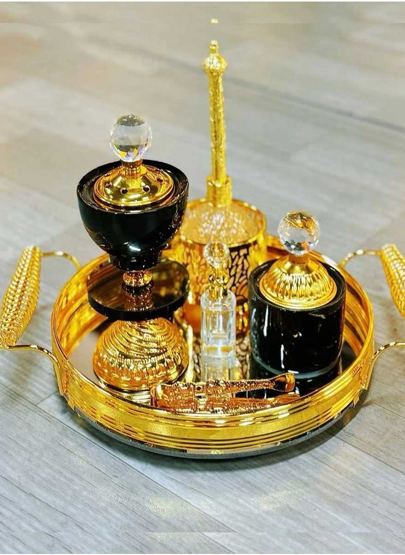 بخور بوسيدين - مجموعة مبخرة البخور ذات التصميم الأنيق وحامل العود العربي لعطر المنزل والمكتب - Image 1