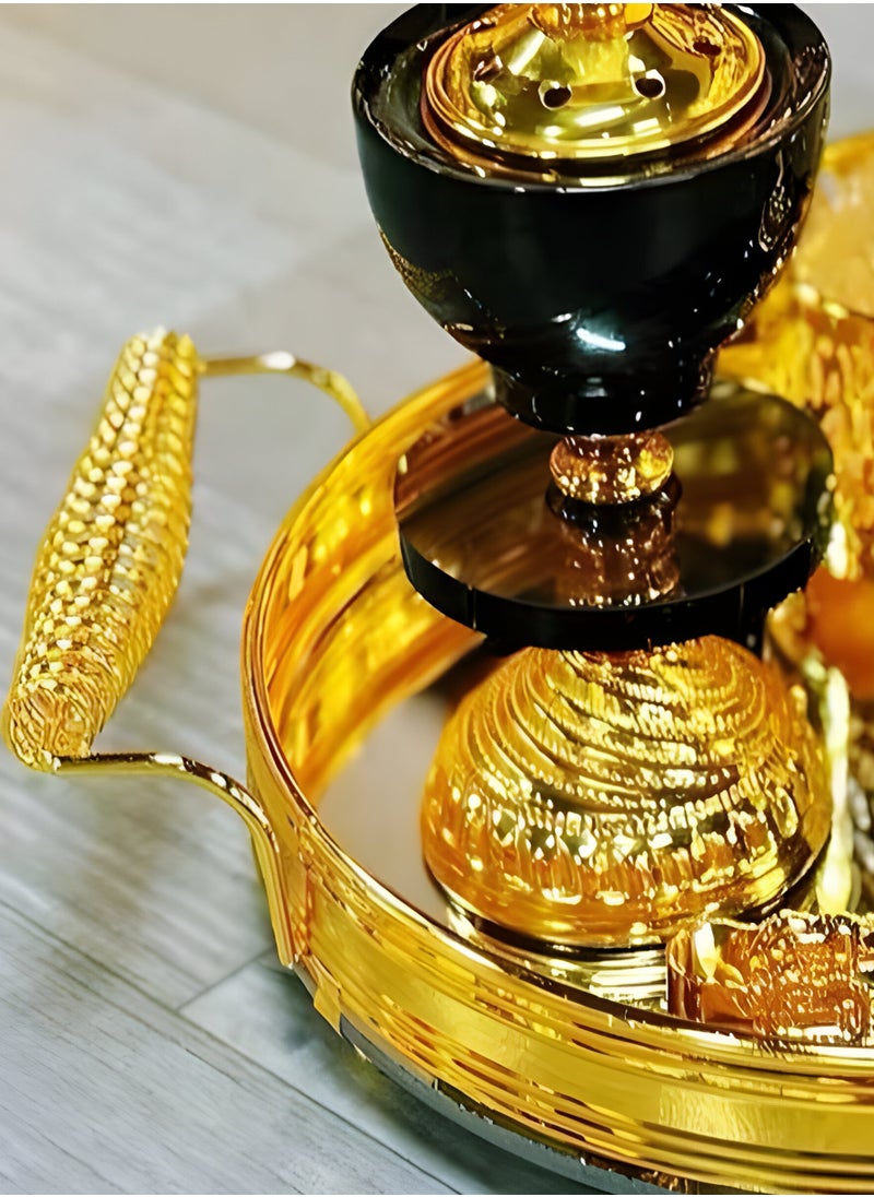 بخور بوسيدين - مجموعة مبخرة البخور ذات التصميم الأنيق وحامل العود العربي لعطر المنزل والمكتب - Image 1