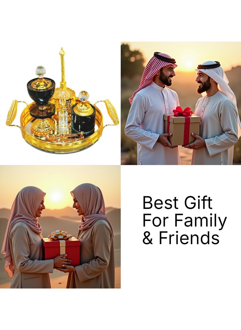 بخور بوسيدين - مجموعة مبخرة البخور ذات التصميم الأنيق وحامل العود العربي لعطر المنزل والمكتب - Image 1