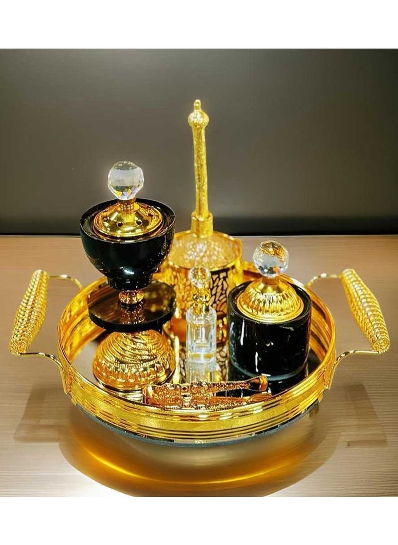 بخور بوسيدين - مجموعة مبخرة البخور ذات التصميم الأنيق وحامل العود العربي لعطر المنزل والمكتب - Image 1