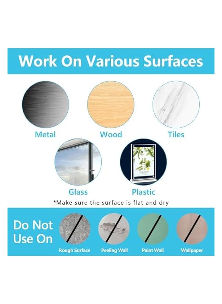 erorex 100PCS Adhesive Cable Clips, Wire Organizer Cord Management, Cable Staples Outdoor Strong Cord Clips for Wall, Desk, Christmas Lights, String Lights, TV PC Ethernet Cable, Black Small - Image 4