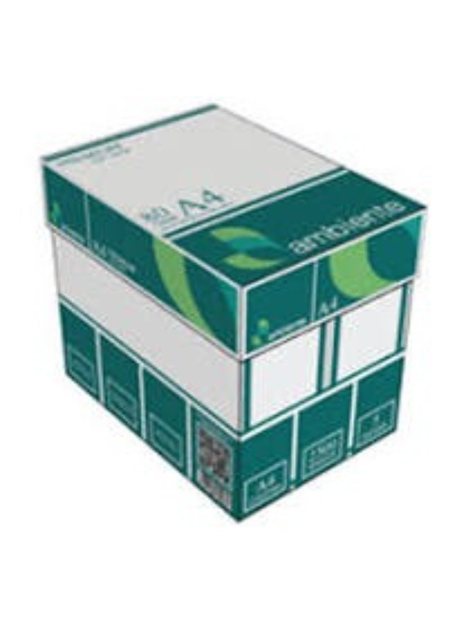 Ambiente A4 Copy Paper 80 GSM – 2500 Pages, High-Quality Multipurpose Printing Paper (Smooth, Jam-Free, Bulk Pack)