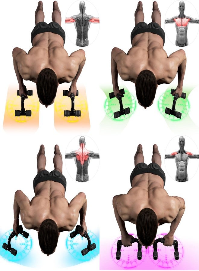 Readaeer Push Up Bars Push Up Stand Push-up Stand Fitness Parallettes - Image 2