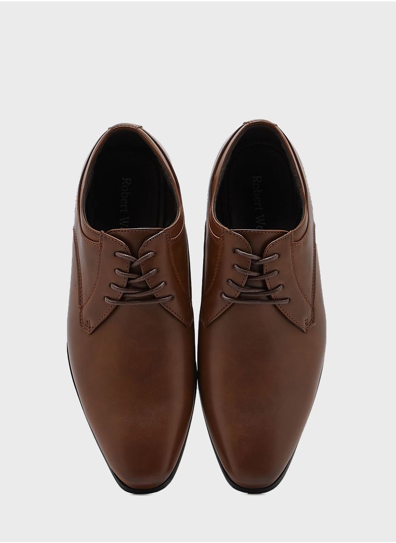 Robert Wood - Faux Leather Formal Derby - Image 1
