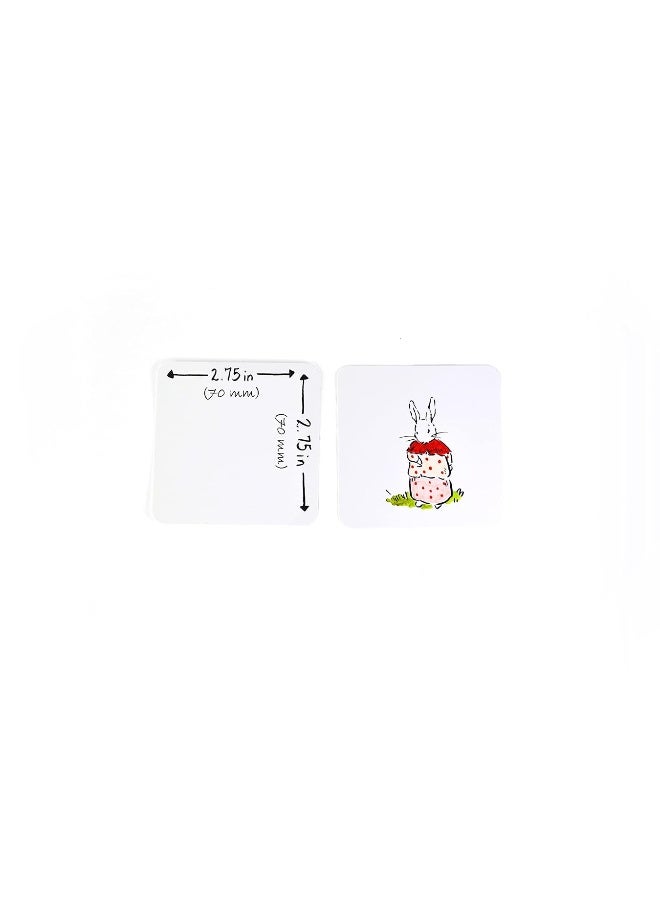 Apostrophe Games بطاقات لعب مربعة فارغة من أستروفي (2.75" مربع وتشطيب غير لامع) 200 بطاقة فارغة، بطاقات فلاش، بطاقات ألعاب لوحية، دليل دراسة وبطاقات ملاحظات - Image 3