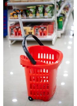 Big Apple Bigapple BABasket56L Heavy Weight King Shopping Basket with Wheels and Aluminium Handle 56L Capacity  - Image 5