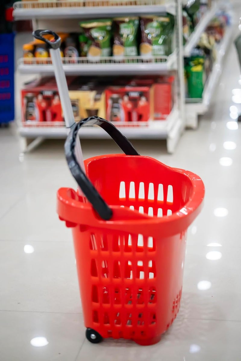 Big Apple Bigapple BABasket56L Heavy Weight King Shopping Basket with Wheels and Aluminium Handle 56L Capacity - Image 5