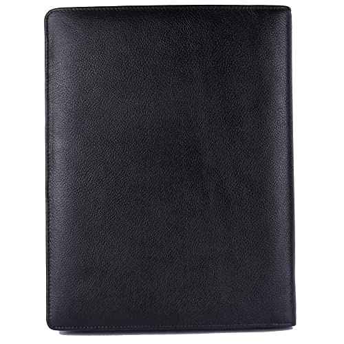 HAMMONDS FLYCATCHER Genuine Leather File Folder, Document Organizer File with Zipper Closure, Premium File Holder for Documents, Business & Office Document File Folder, 6-Month Warranty - Black - Image 4