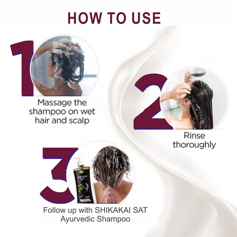Meghdoot Ayurvedic Herbal Sunscreen lotion for Sunburn Protection and Herbal Shikakai Shampoo For Hair Growth Hair Fall Control Dandruff ControlHead Lice Treatment 500ml Each Pack of 2 - Image 4