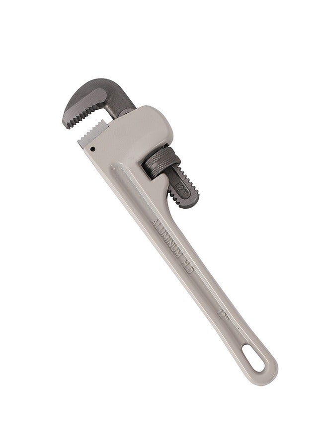 LAWAZIM Aluminum Straight Pipe Wrench -12inch- Heavy-Duty Rust-Resistant Adjustable Jaw Precision Tool - for Plumbing Repairs Pipe Maintenance and Installation Home Improvement DIY Industrial Workshop  - Image 1