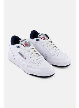 Reebok Kids Boy Club C Mid II Vintage Lace Up Tennis Shoes, White  - Image 1