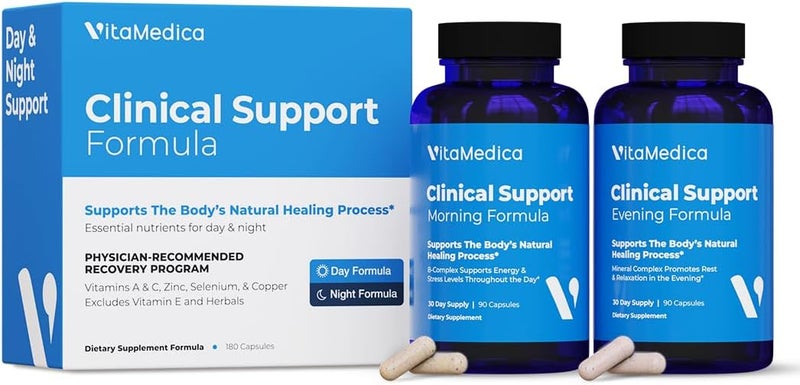 VitaMedica  Clinical Support Formula  Promotes Collagen  Wound Healing  Vitamin C D  A to Support Healthy Immune Function  Zinc  Selenium  Vitamin B  Multivitamin for Women  Men - Image 1
