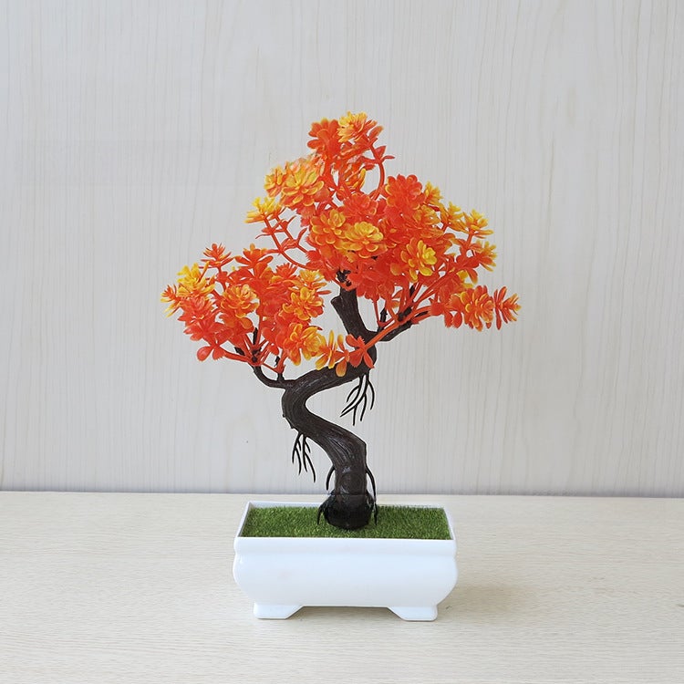 Generic Artificial Potted Plant Green Lush Decor Lucid strike Xihong 