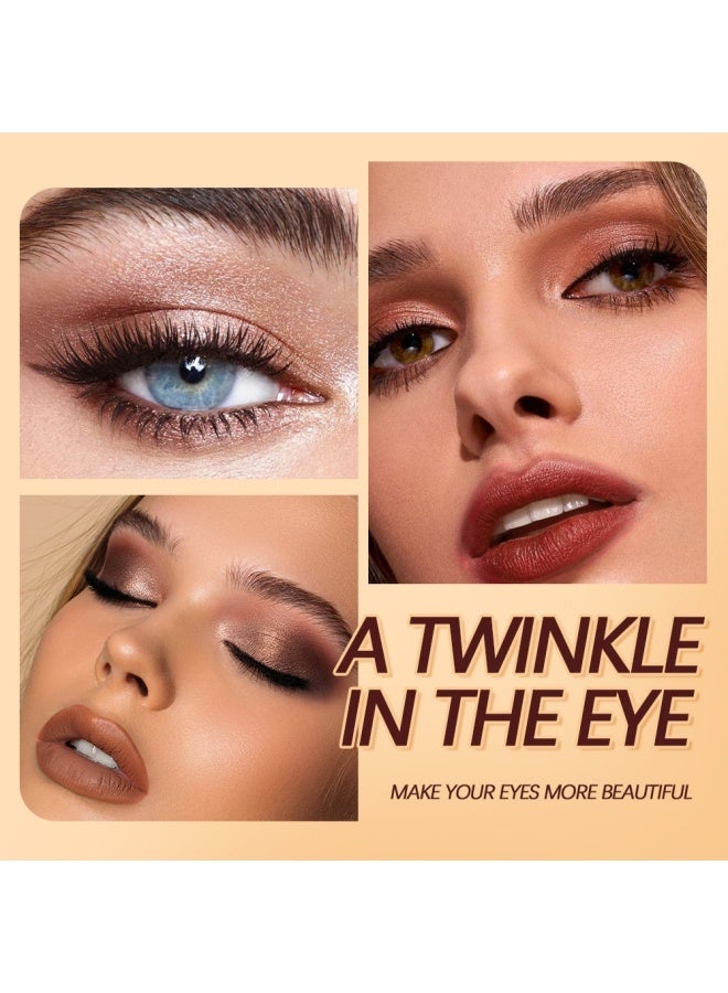 Anglicolor Highlighter Dual-Ended Eyeshadow Stick, Under-Eye Brightening Eyeshadow, Contouring Eyeliner, Glitter and Matte, Pearl Shine, Long-Lasting Finish (#03 Pink Steel+ Bark) - Image 3