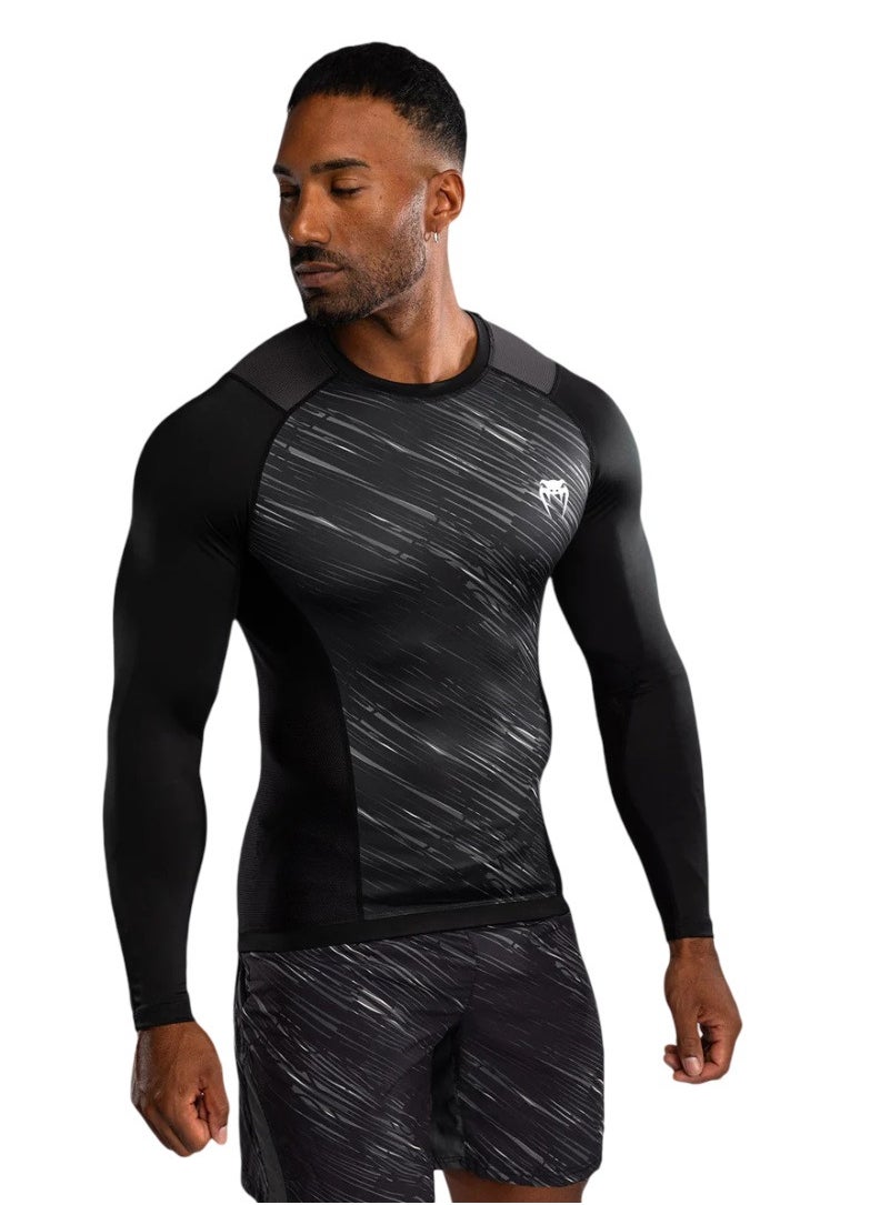VENUM - VENUM RAPID RASHGUARD LONG SLEEVES BLACK/STORM GREY - Image 1