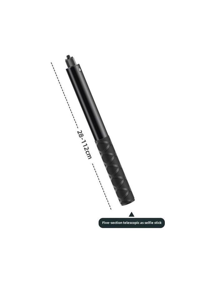 Generic Suitable For Insta3603 Sports Camera Motorcycle Riding Bracket X4/x3 Invisible Selfie Stick Strong Clamp Frame-Color:1.1 M Selfie Stick  - Image 1