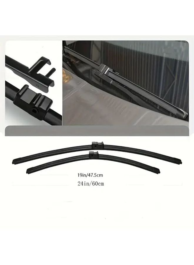 Skoda Octavia 1Z A5 2004 2013 Front Windshield Wiper Blades Set 24 And 19 Inch 2PCS - Image 2