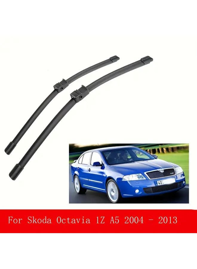 Skoda Octavia 1Z A5 2004 2013 Front Windshield Wiper Blades Set 24 And 19 Inch 2PCS - Image 1