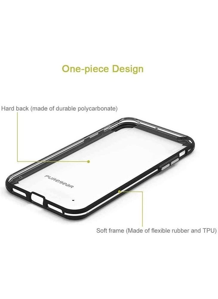 Slim Shell for iPhone Xs Max Case Cover - Clear/ Black - pzsku/Z10695F441D7126072DFEZ/45/_/1685699148/c2b24b36-262d-4ce2-98b5-fd291defb753