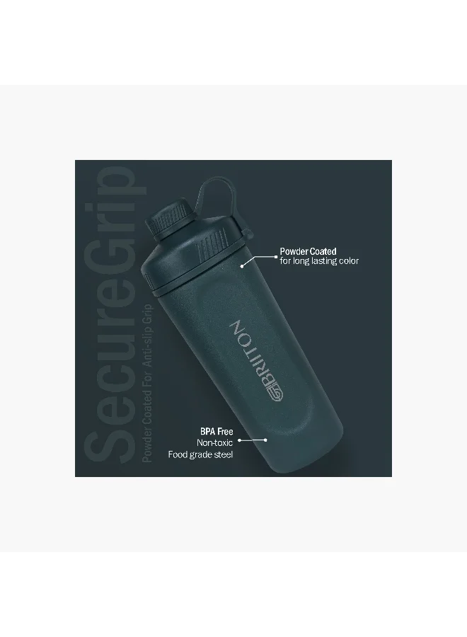 Briiton Water bottle -650Ml Double wall (stainless steel) Insulated Bottle-keeps Hot and Cold