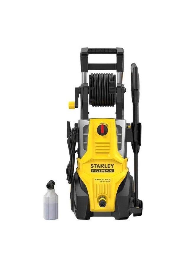 Stanley 2100W Powerful High-Performance Brushless Motor Corded Pressure Washer Yellow and Black 73 x 36 x 35.5 cm SFMPW240060-B5 - Image 2
