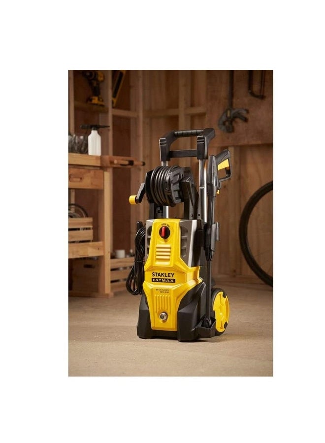 Stanley 2100W Powerful High-Performance Brushless Motor Corded Pressure Washer Yellow and Black 73 x 36 x 35.5 cm SFMPW240060-B5 - Image 3