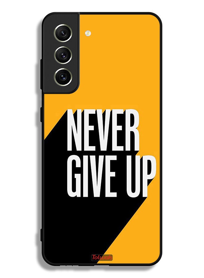 Tolwak Samsung Galaxy S21 FE 5G Protective Case Cover Never Give Up - Image 3