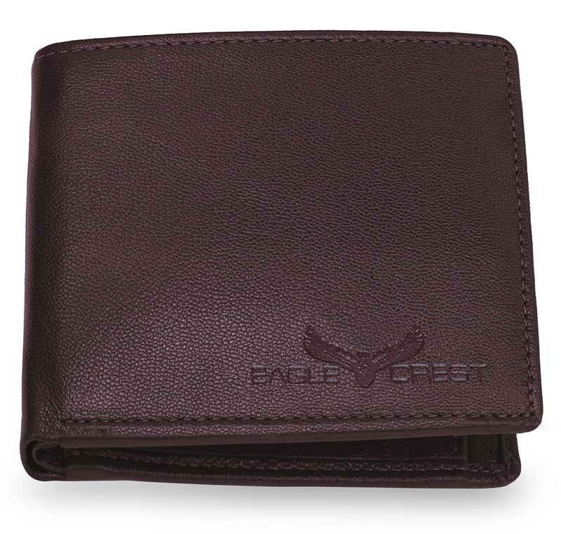 Eagle Crest Falcon Brown Leather Wallet for Men - Image 1