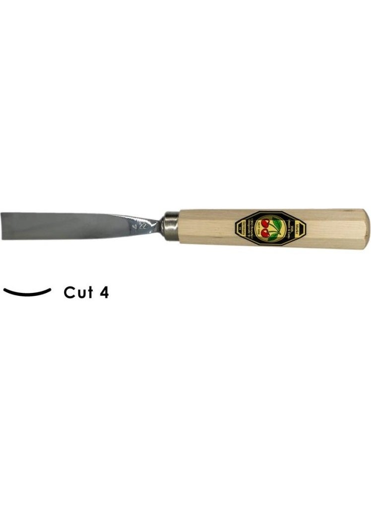 KIRSCHEN - Flat Slotted Mouth Carving Chisel Cut4 - 22MM - Image 1