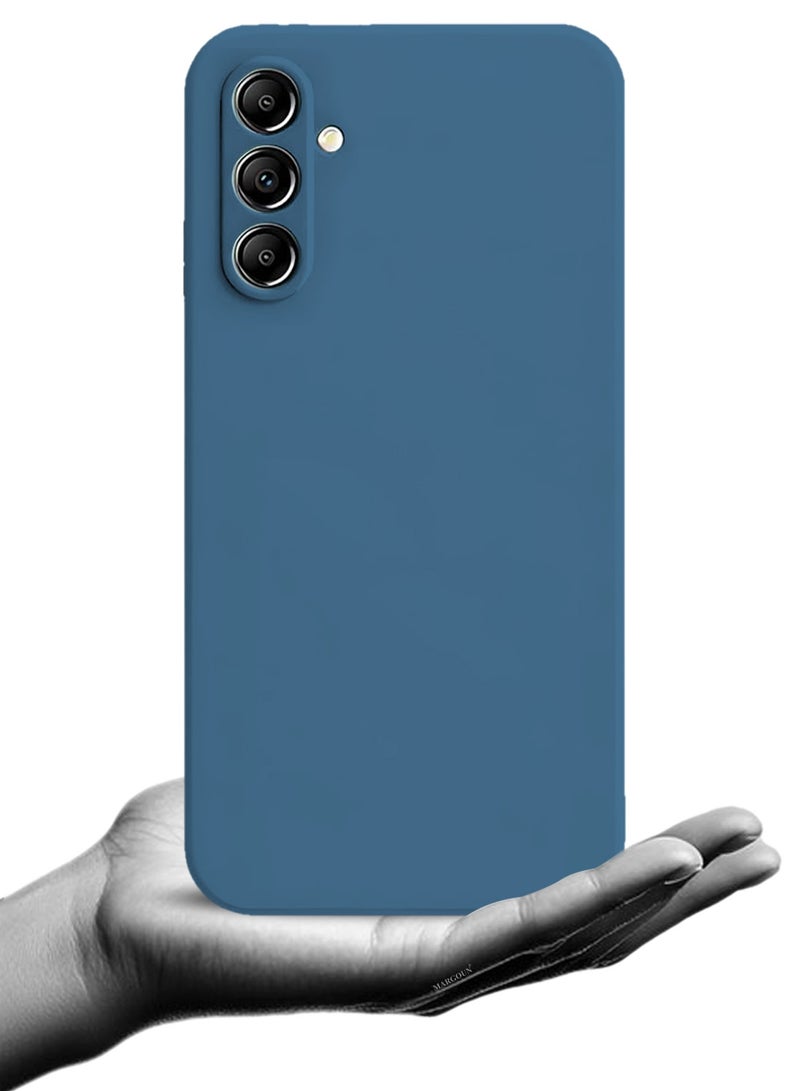 CATANES 2Packs Liquid Silicone Case for Samsung Galaxy A16 Protective Phone Case with Soft Anti-Scratch Microfiber Lining Utra Slim Drop Protection Phone Cover with 3D Screen Protector - Blue - Image 4