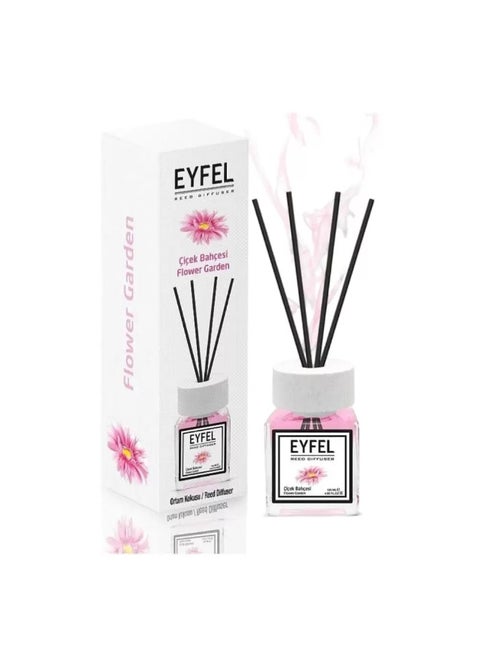 Eyfel Perfume Aroma diffuser, Home Fragrance With Sticks & Flower Garden Fragrance - 120ml