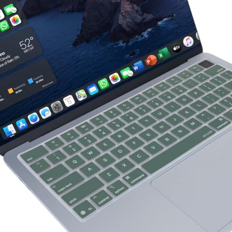 Keyboard Cover Skin Compatible with MacBook Air 13.6 inch 2025 M4 A3240/Air 15 inch M4 A3241 - Image 2