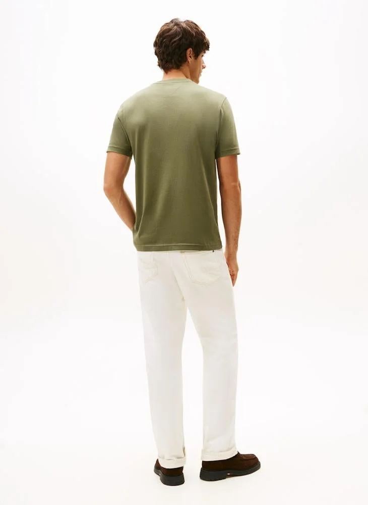 تومي هيلفيغر تيشيرت بياقة دائرية برسومات