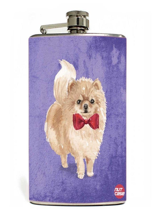 Nutcase Designer Hip Flask 9 Oz Nutcase - with Free Funnel Along - Pommy - Image 1
