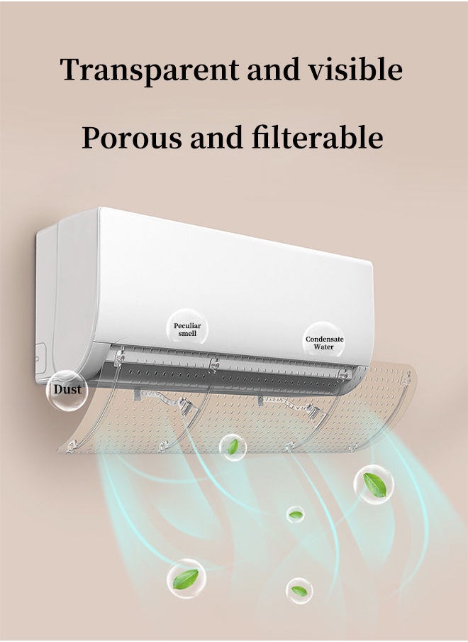 Arabest Air Conditioning Airflow Deflector,Transparent and Visible,Porous Filter,Safe Material,Suitable for Home/Office/Hotel  - Image 3