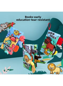 Generic Baby Tail Cloth Book Baby Development Brain Tear Cloth Book Children's Ring Paper Three-dimensional Cloth Book Early Teaching Toy-Color:The  Space Travel Three-dimensional Cloth Book (the First And Last Pages Contain Sound Paper)  - Image 3