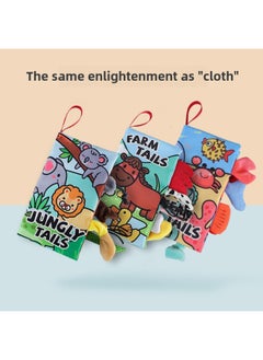 Generic Baby Tail Cloth Book Baby Development Brain Tear Cloth Book Children's Ring Paper Three-dimensional Cloth Book Early Teaching Toy-Color:The  Space Travel Three-dimensional Cloth Book (the First And Last Pages Contain Sound Paper)  - Image 2