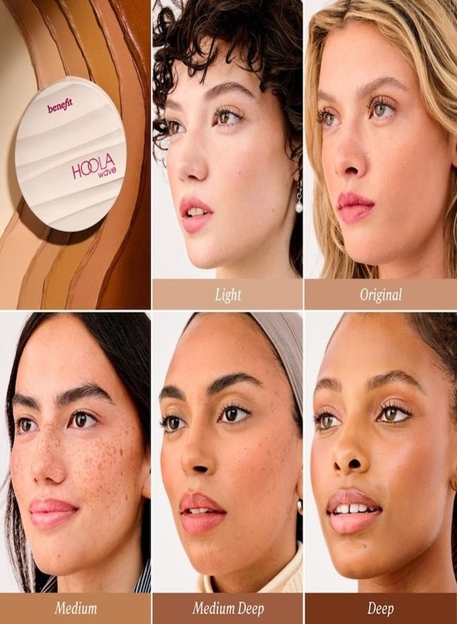 بينيفت كريم برونزر هولا ويف من بينيفت كوزمتكس، 9 غرام - أصلي بدرجات لونية محايدة - كريم برونزر قابل للبناء والدمج للحصول على توهج طبيعي كالشمس - Image 5