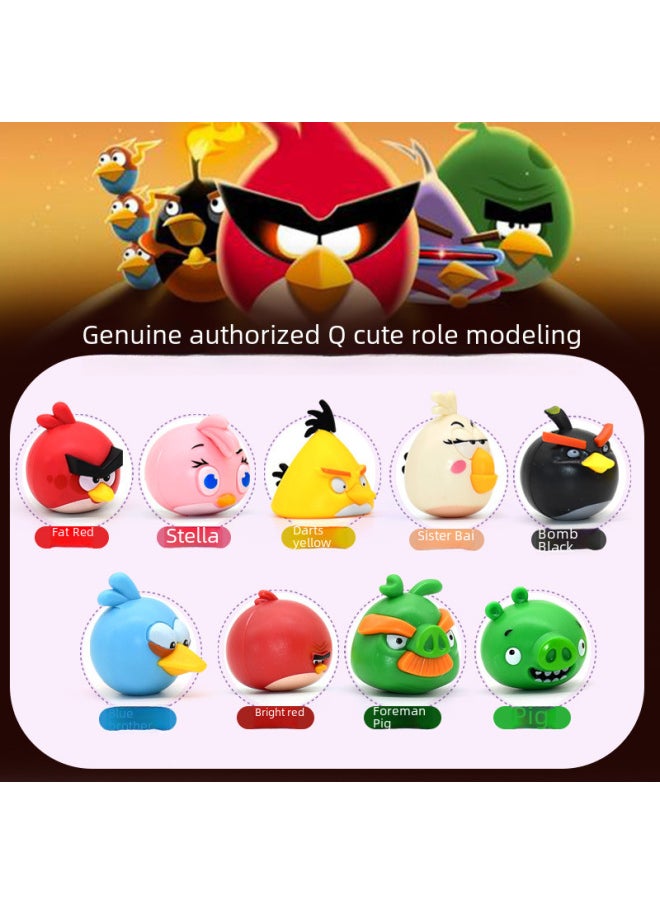 Genuine Angry Birds Toys Suit Boys Interactive Puzzle Scenes Build A Full Set Of Ejection Children's Toys-Color:669-5 Flip Color Box 18PCs