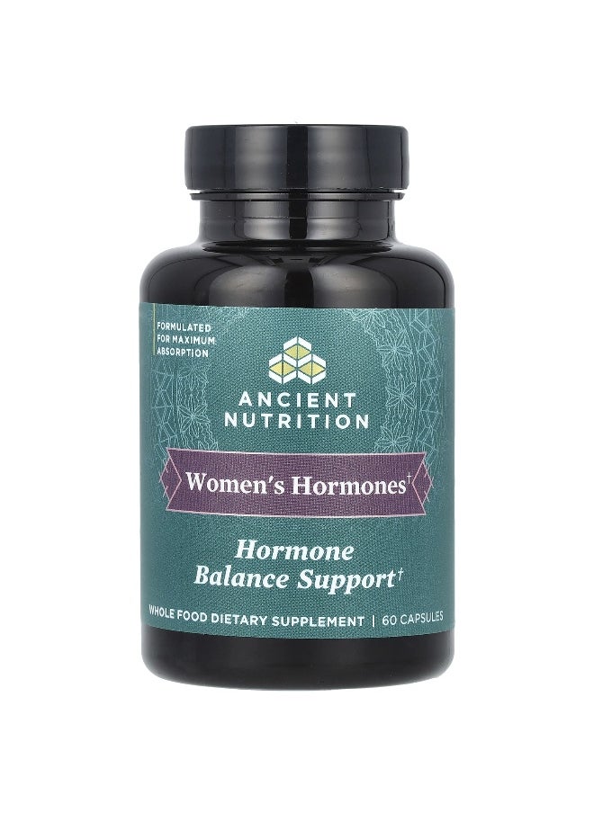 Ancient Nutrition - Ancient Nutrition, Women's Hormones, Hormone Balance Support, 60 Capsules - Image 1
