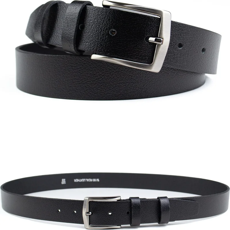 Gayış Gaış Special Boxed | Premium 100% Leather One Piece | 3.5cm Men's Cloth Trousers - Suit Belt